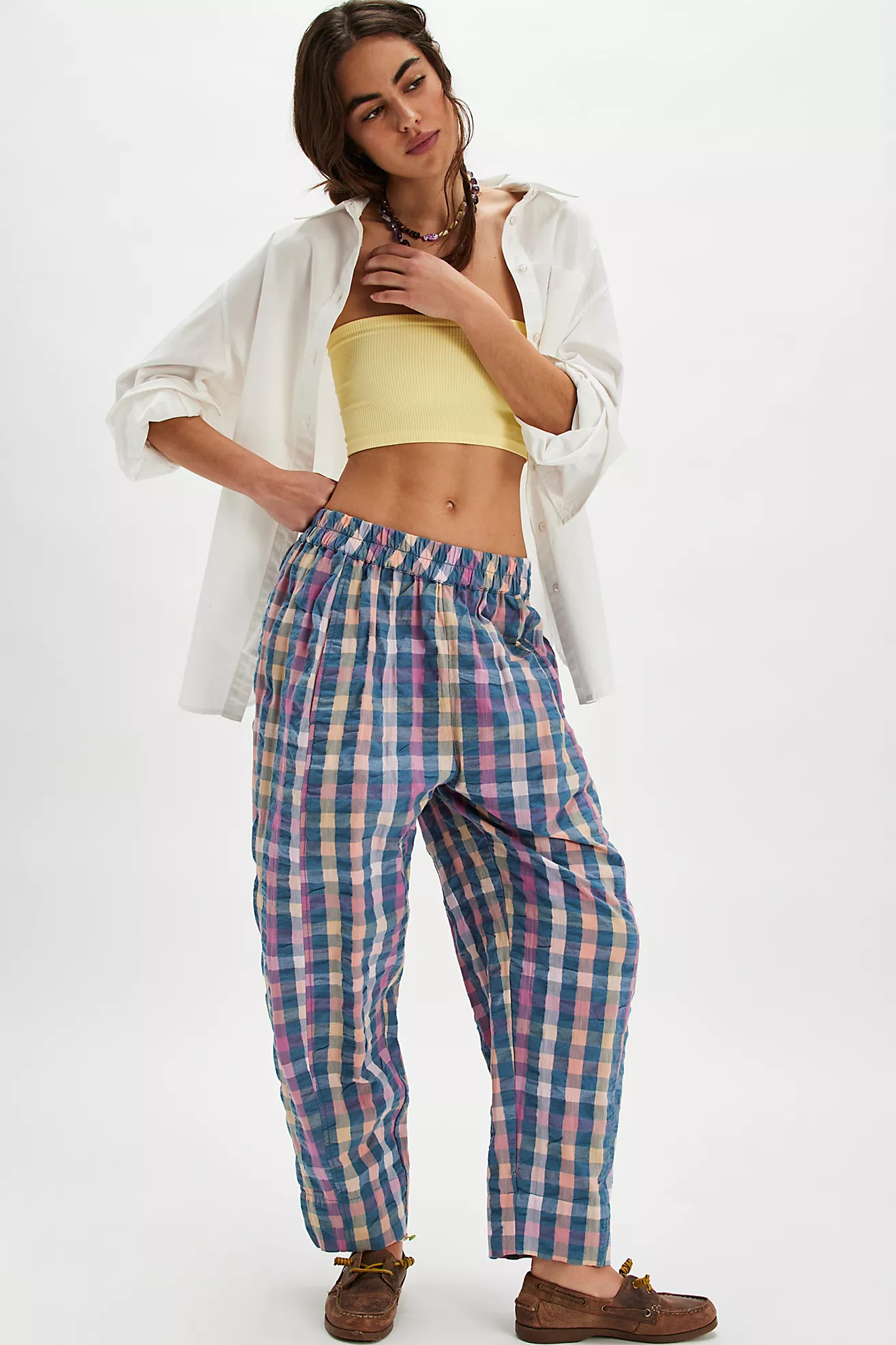 Preppy Gingham Pants | Free People (Global - UK&FR Excluded)