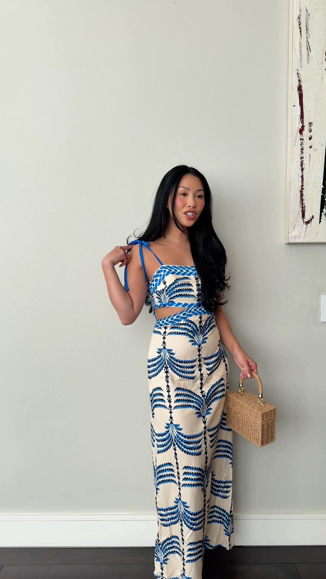 Amazon try on a lot of these vacation pieces are giving Farm Rio vibes but on an Amazon budget. I love the bright colors. This dress is perfect for dinner on vacation. I love the adjustable straps and the tie detail in the back.

#LTKootd #LTKSwim #LTKTravel