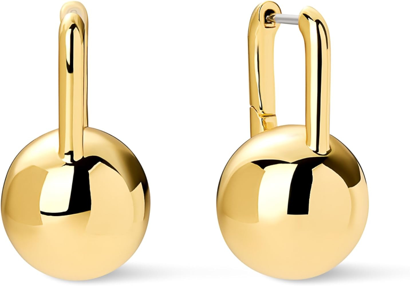 Ana Luisa Chunky Small Knot Earrings - 14K Gold Plated & Silver Statement Earrings - Trendy Ball ... | Amazon (US)