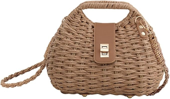 Surakey Straw Hobo Bags for Women Small Crossbody Bag Beach Purse Weave Shoulder Handbag Rattan B... | Amazon (US)