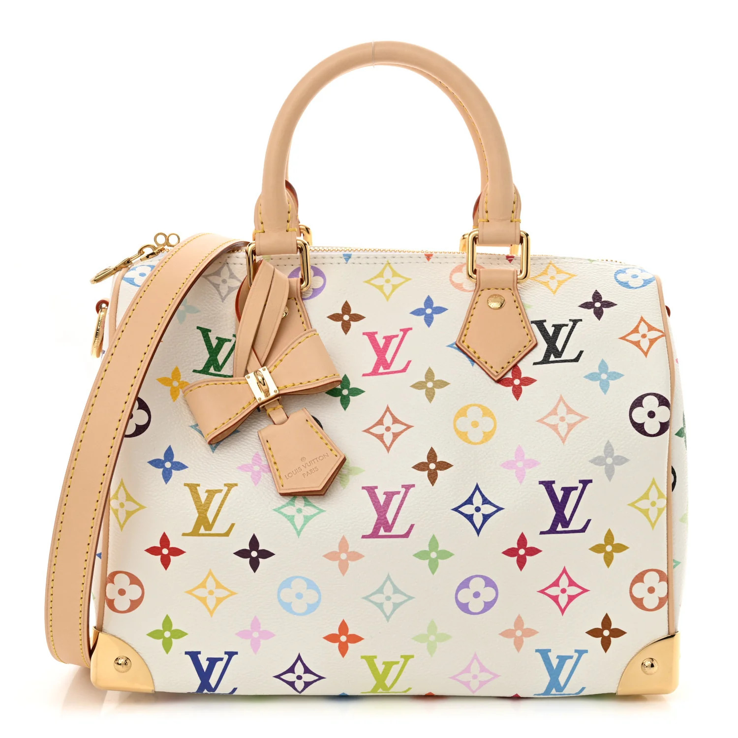Louis Vuitton LV X TM Monogram Multicolor Speedy Bandouliere 25 White 1692023 | FASHIONPHILE (US)