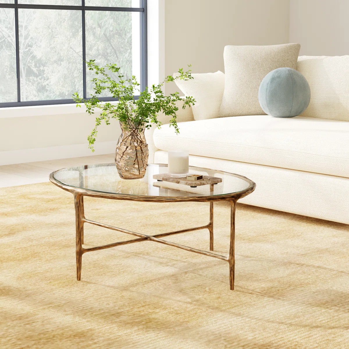 Evelynn Glass Top Coffee Table | Wayfair North America