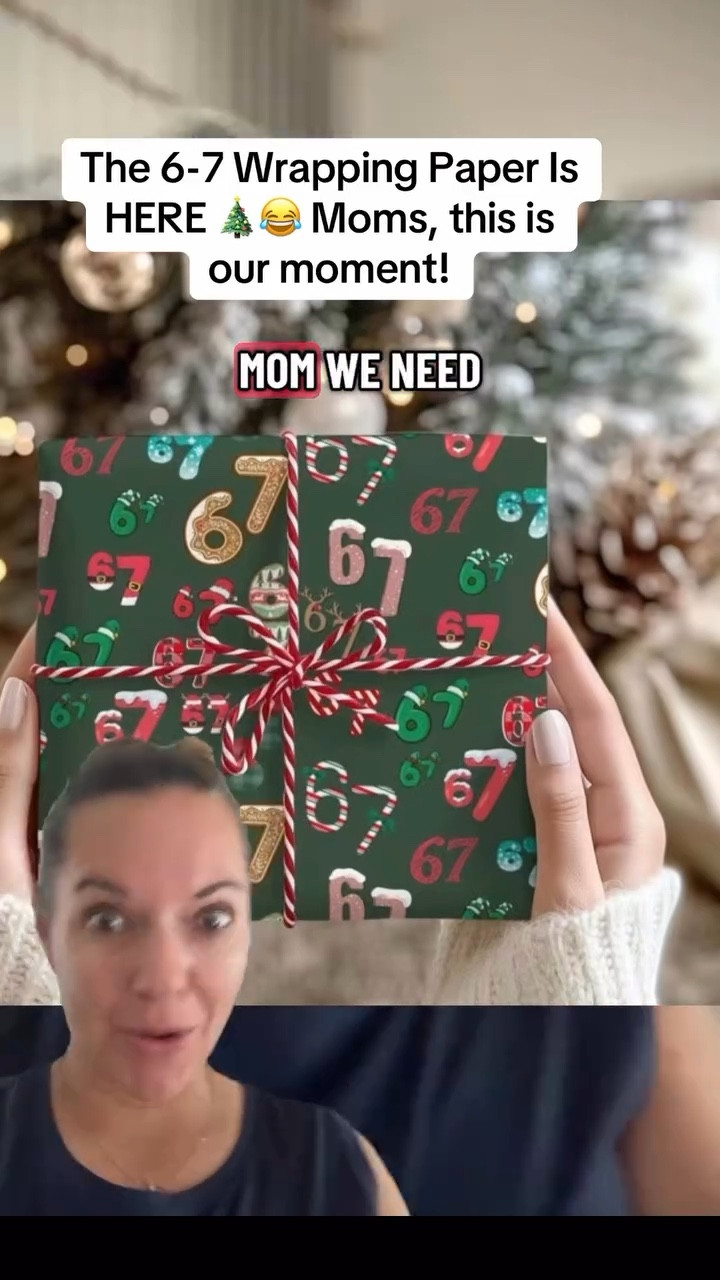 Oh. My. Gosh. The viral 6-7 Christmas wrapping paper just dropped and every mom of boys needs this in her life. 🙌 After all the times our sons told us “6-7,” this is finally the perfect comeback. 🎁 You’re welcome, this is YOUR Christmas present, mamas. 🎅 #67WrappingPaper #MomsofTeens #HolidayHumor #RelatableMomContent #ChristmasShopping

https://www.tiktok.com/t/ZTHv51EHdLbaP-SyHLA/

#LTKKids #LTKHoliday #LTKGiftGuide