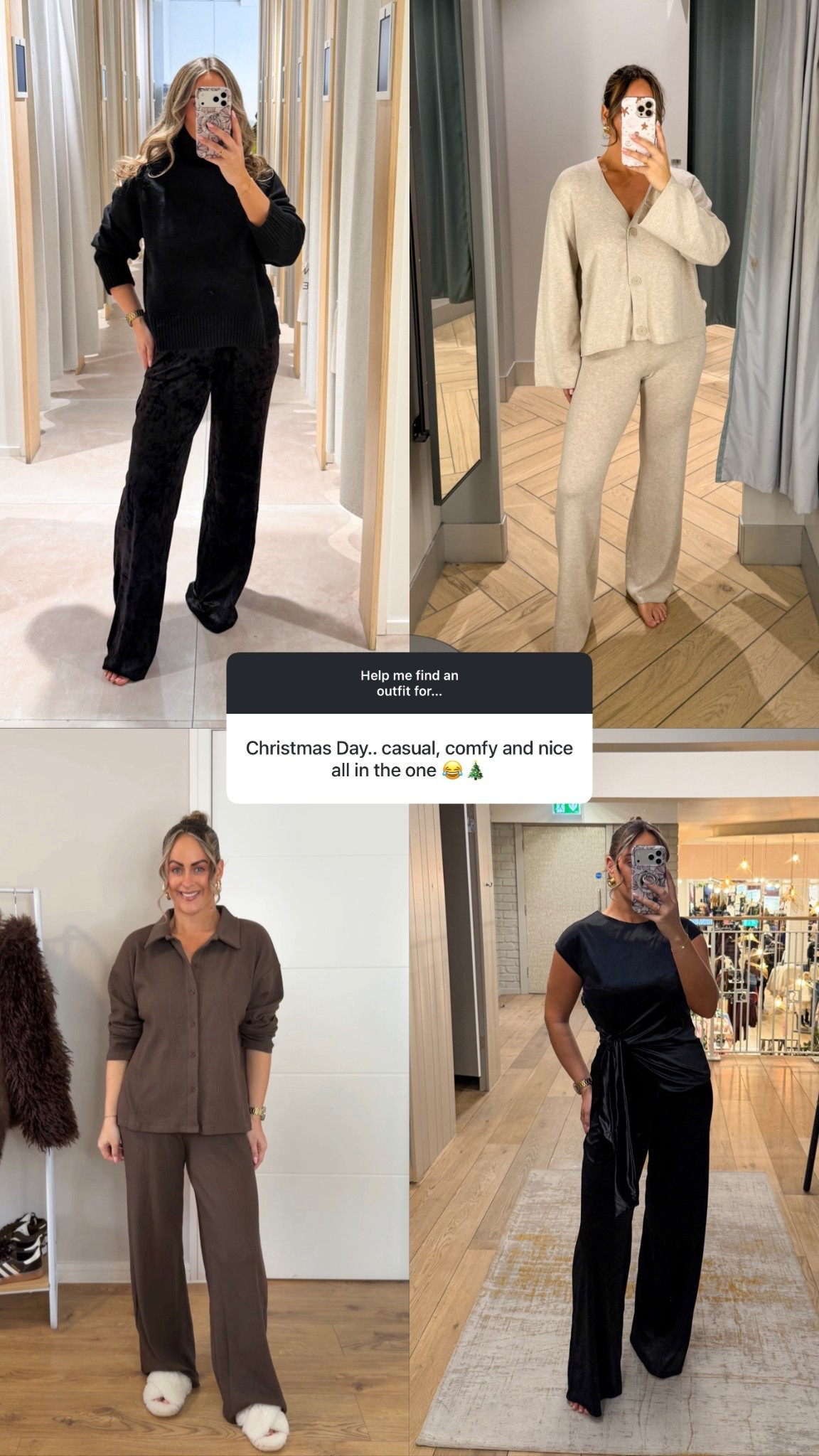 Christmas Day outfit ideas 🎄✨ comfy, casual but still look nice! 

#LTKfestive #LTKstyletip #LTKwinter