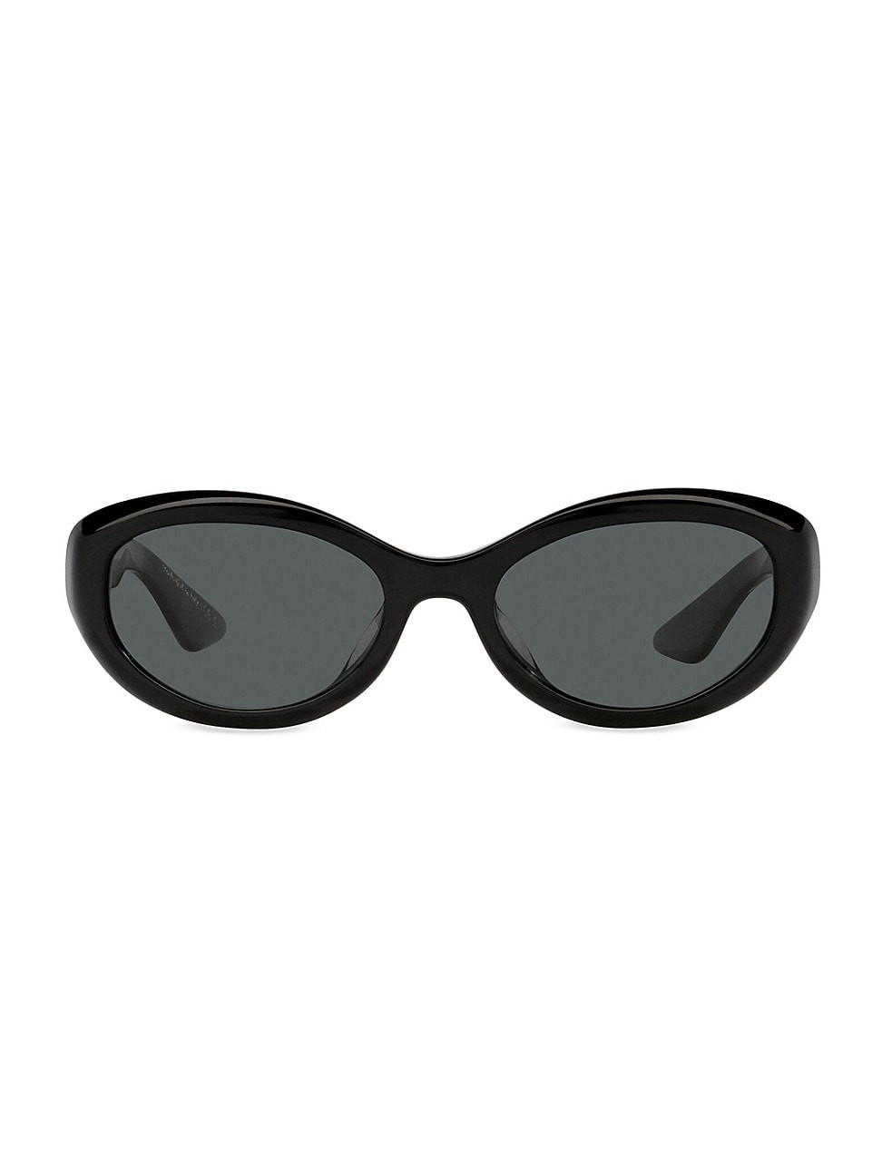 Women's Oliver Peoples 53MM Oval Sunglasses - Black | Saks Fifth Avenue