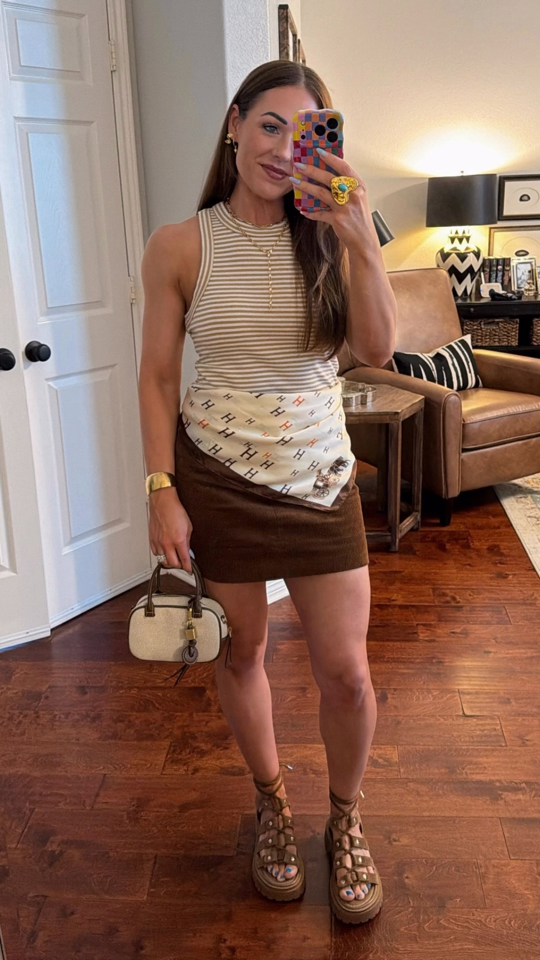 Houston rodeo date night outfit western style Hermes dupe scarf from Amazon spring fashion 

Heart Ring is from Allie Love

Brass cuff is from November Maker

#LTKTravel #LTKootd #LTKOver40