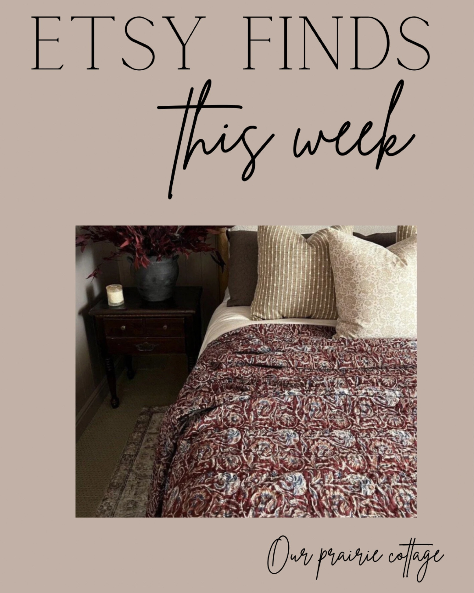 Etsy find! Beautiful quilt 

#LTKhome #LTKGiftGuide #LTKMostLoved