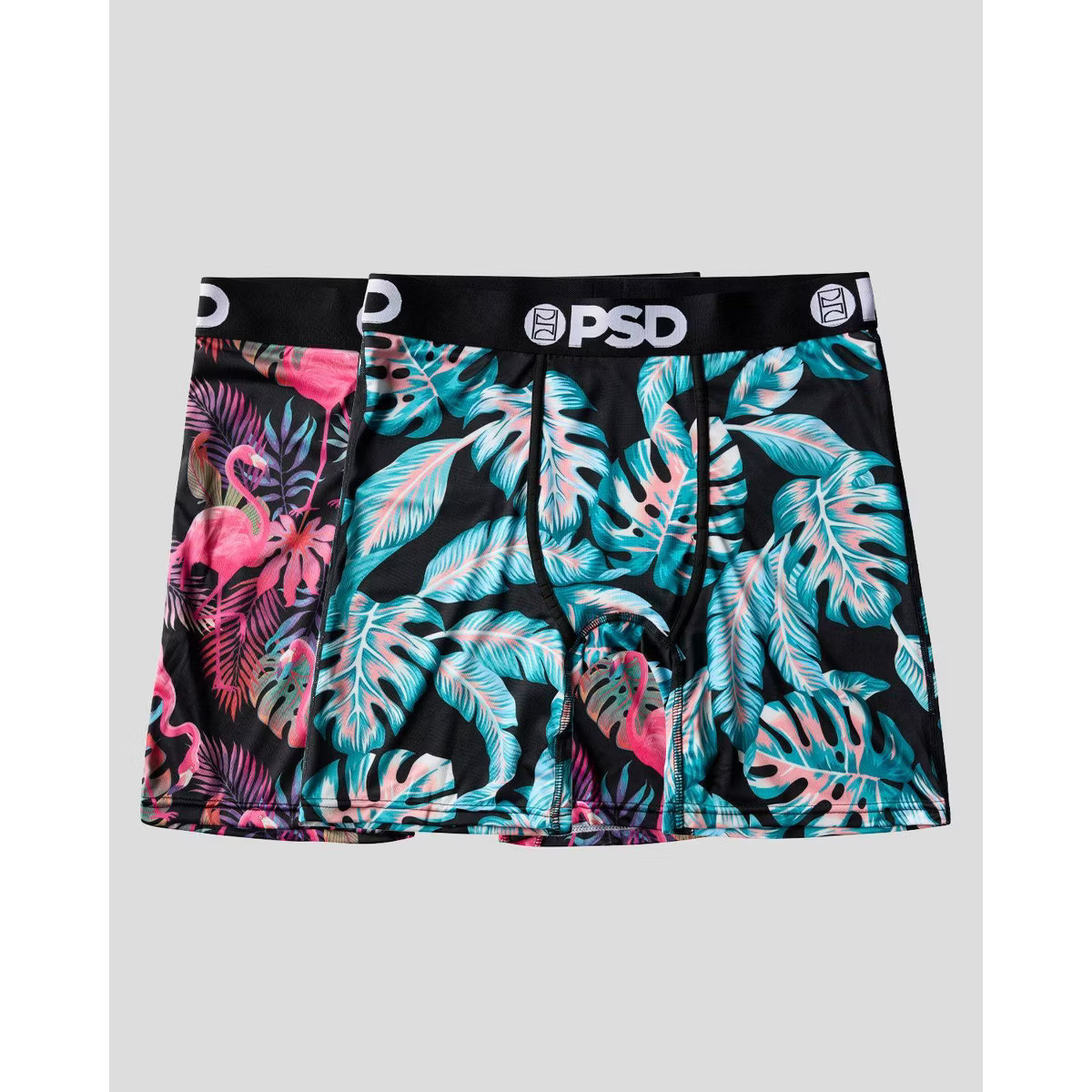 PSD Men's Tropical Flamingo Print Briefs - Blue/Pink | Target