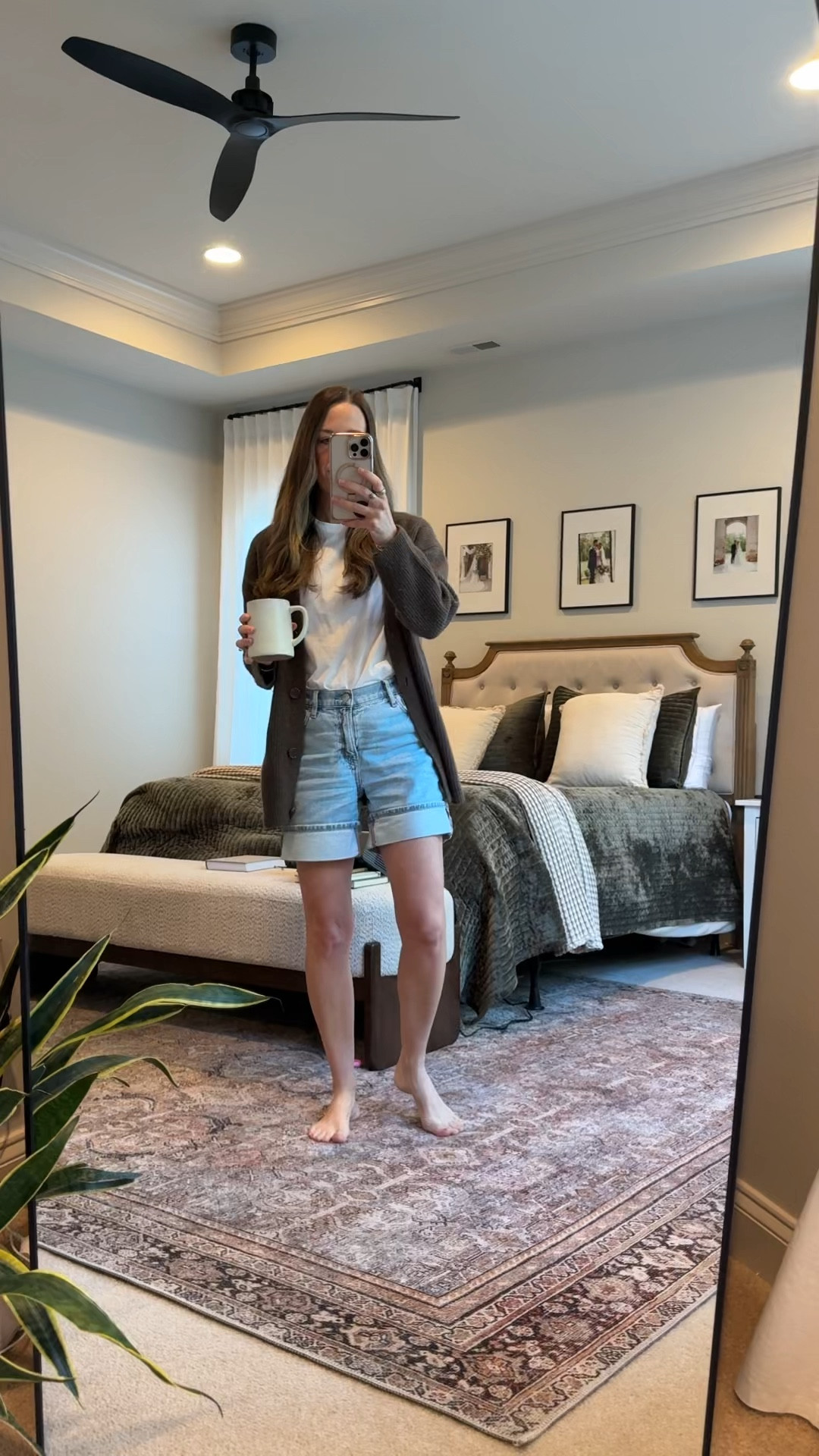 Summer outfit with a lightweight cardigan

Hot outside, freezing inside? This is my go-to throw-on layer for AC buildings.

• Quince Mongolian Cashmere Cardigan
Use code INFG-26LINENANDLIGHTCO10
• Pact Organic GOTS Certified Tee
• American Eagle denim shorts (size down 1–2)
• TKEES sandals

Perfect for:
summer mom outfit
cardigan over shorts
grocery store outfit
casual capsule wardrobe
neutral summer outfit



#LTKSeasonal #LTKootd #LTKgrwm