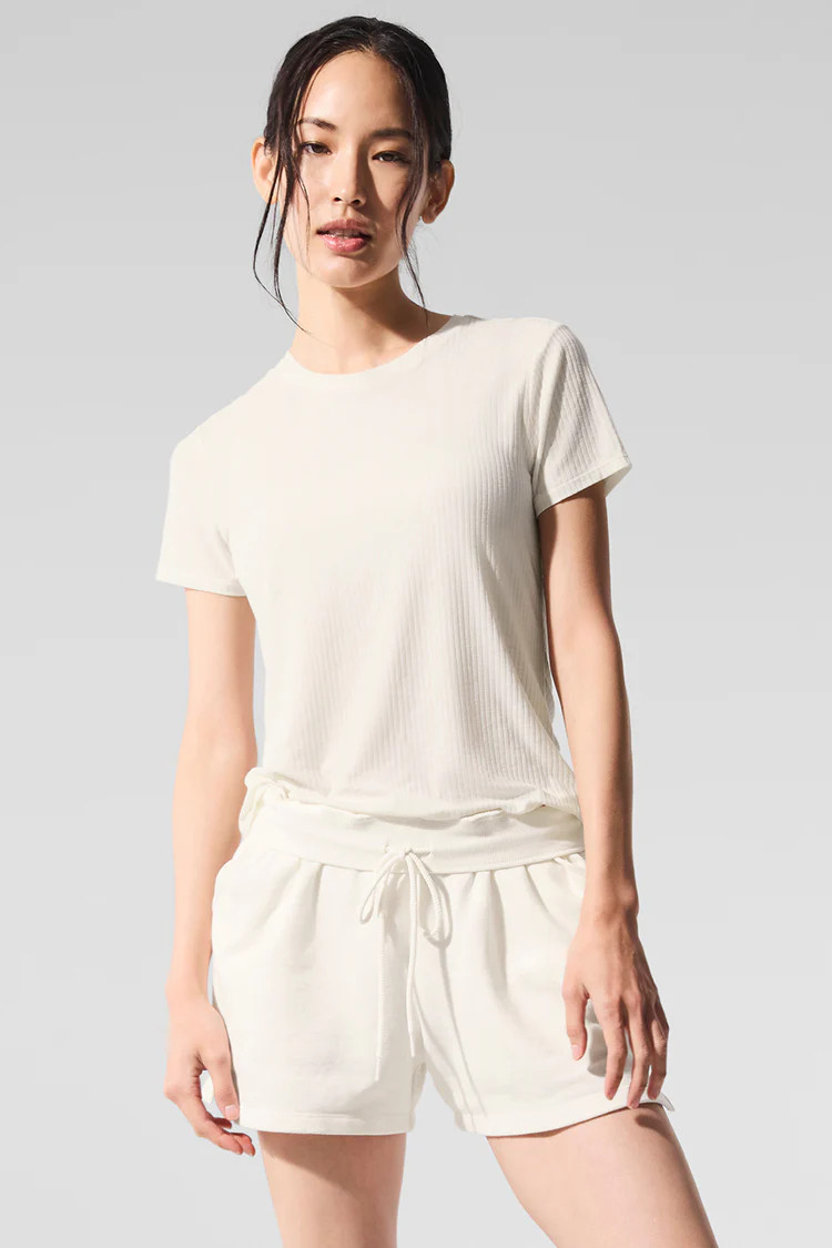 Ribbed Sea Coast Tee | Alo Yoga (US)
