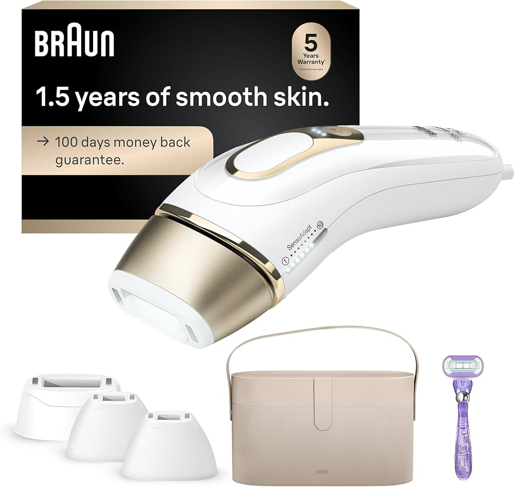 Braun IPL Silk·Expert, at Home Laser Hair Removal, Pro 5 PL5347 Latest Generation IPL, Holiday G... | Amazon (US)
