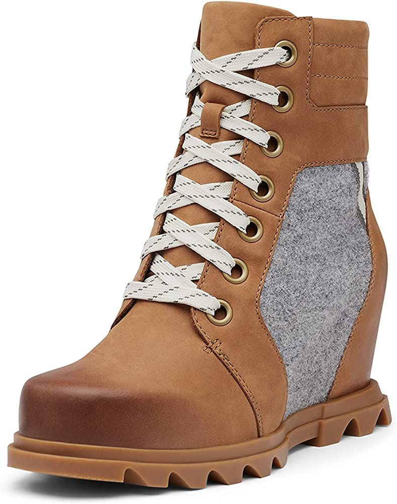 Sorel Women's Joan of Arctic Wedge III Lexie Boot — Waterproof Leather Wedge Boots | Amazon (US)