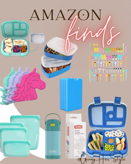 Amazon lunchbox finds! 
| school | kids | kids lunch | toddler lunch | bento box | lunch bag | lunch box | amazon kids | amazon finds | ice pack | food picks | 

#LTKhome #LTKkids #LTKunder50