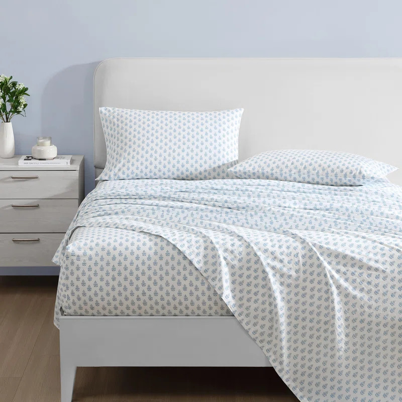 Laura Ashley Printed Cotton Percale Sheet Set | Wayfair North America