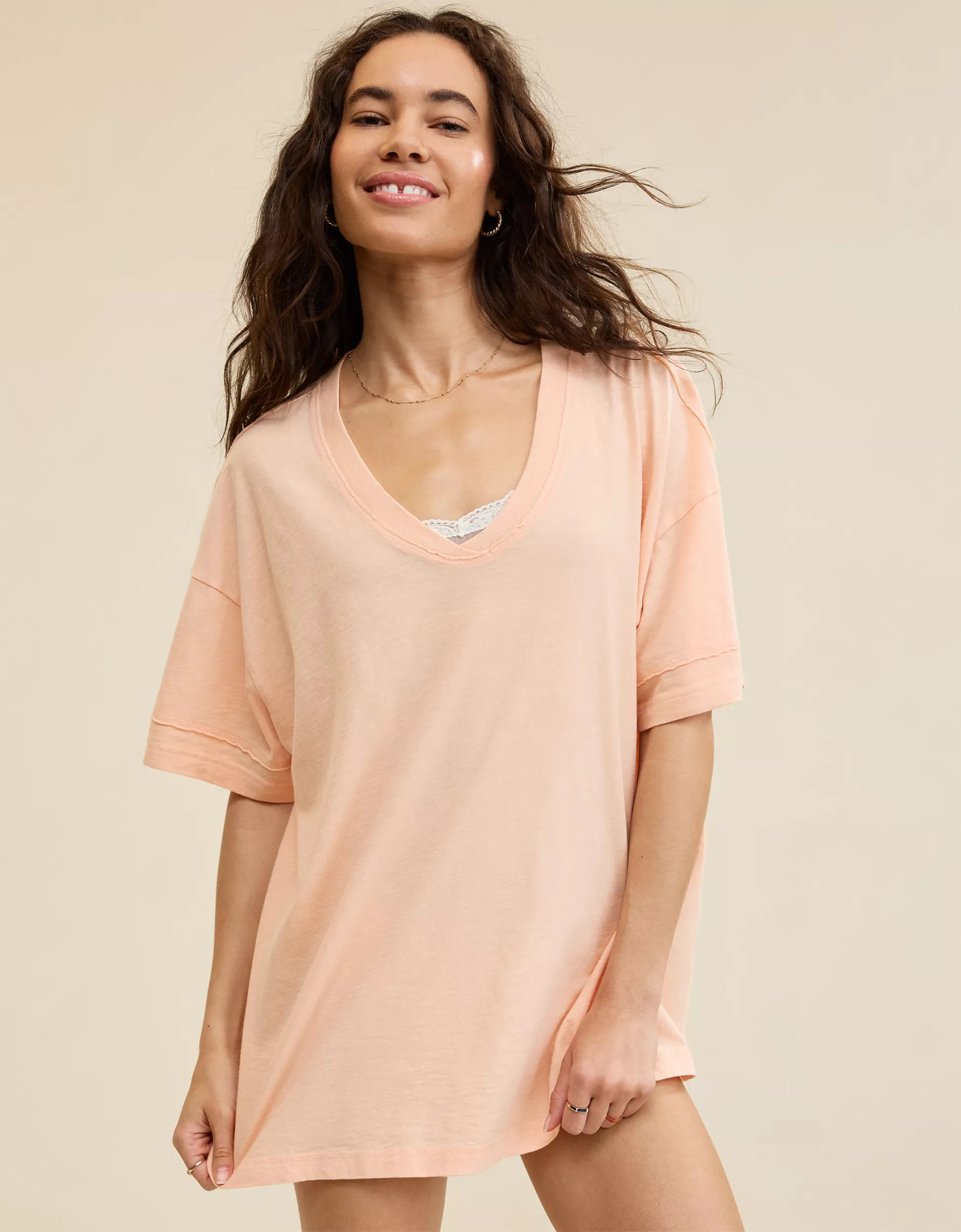 Aerie Voop Oversized Boyfriend T-Shirt | Aerie