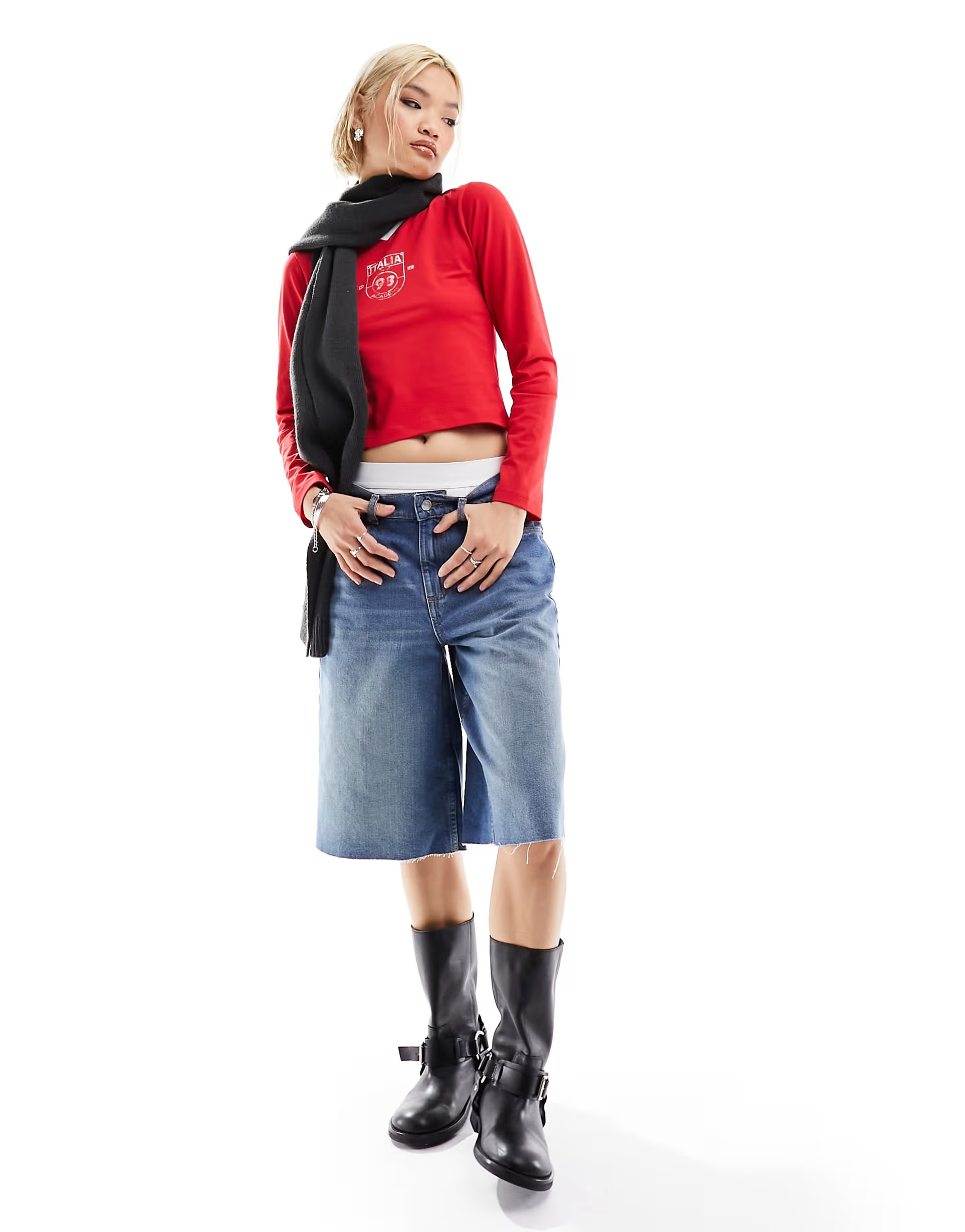 ASOS DESIGN football T-shirt with Italia graphics in red | ASOS (Global)