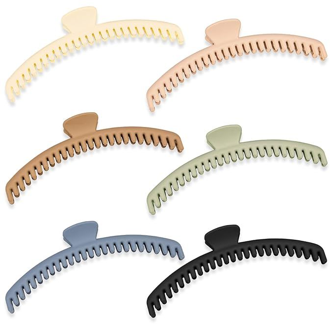 Hold Everything Hair Claw Clips Perfect for Thick and Thin Hair Straight and Curly Strong Clip No... | Amazon (US)