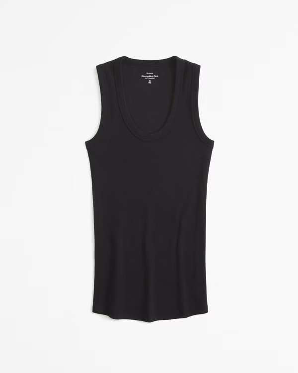 Women's Maternity Scoopneck Rib Tank | Women's Tops | Abercrombie.com | Abercrombie & Fitch (US)