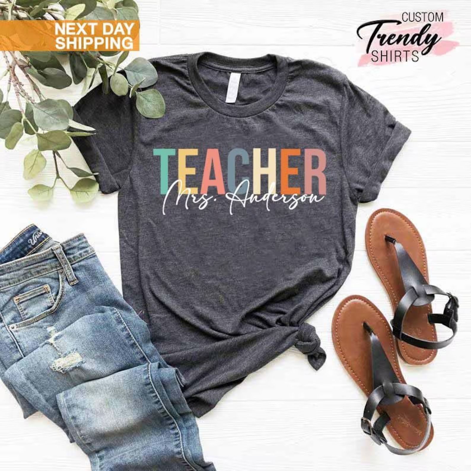 Custom Teacher Shirt Teacher Team Shirts Personalized School - Etsy | Etsy (US)