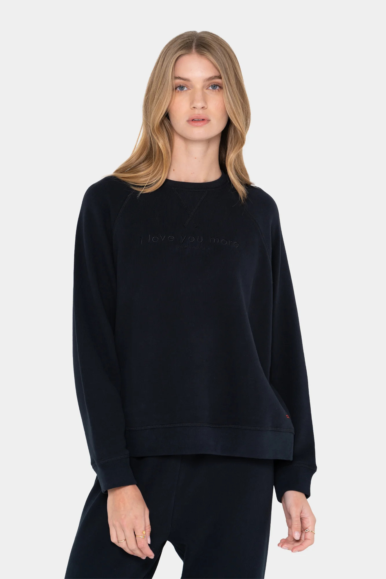 Crewneck Sweatshirt Black | Peace Love World