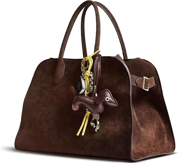 Brown Faux Suede Handbag Tote Hobo Bag for Women 2025, Women'S Top-Handle Handbags, 15” Large C... | Amazon (US)