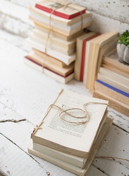 Repurposed Decorative Book Bundle | Antique Farm House