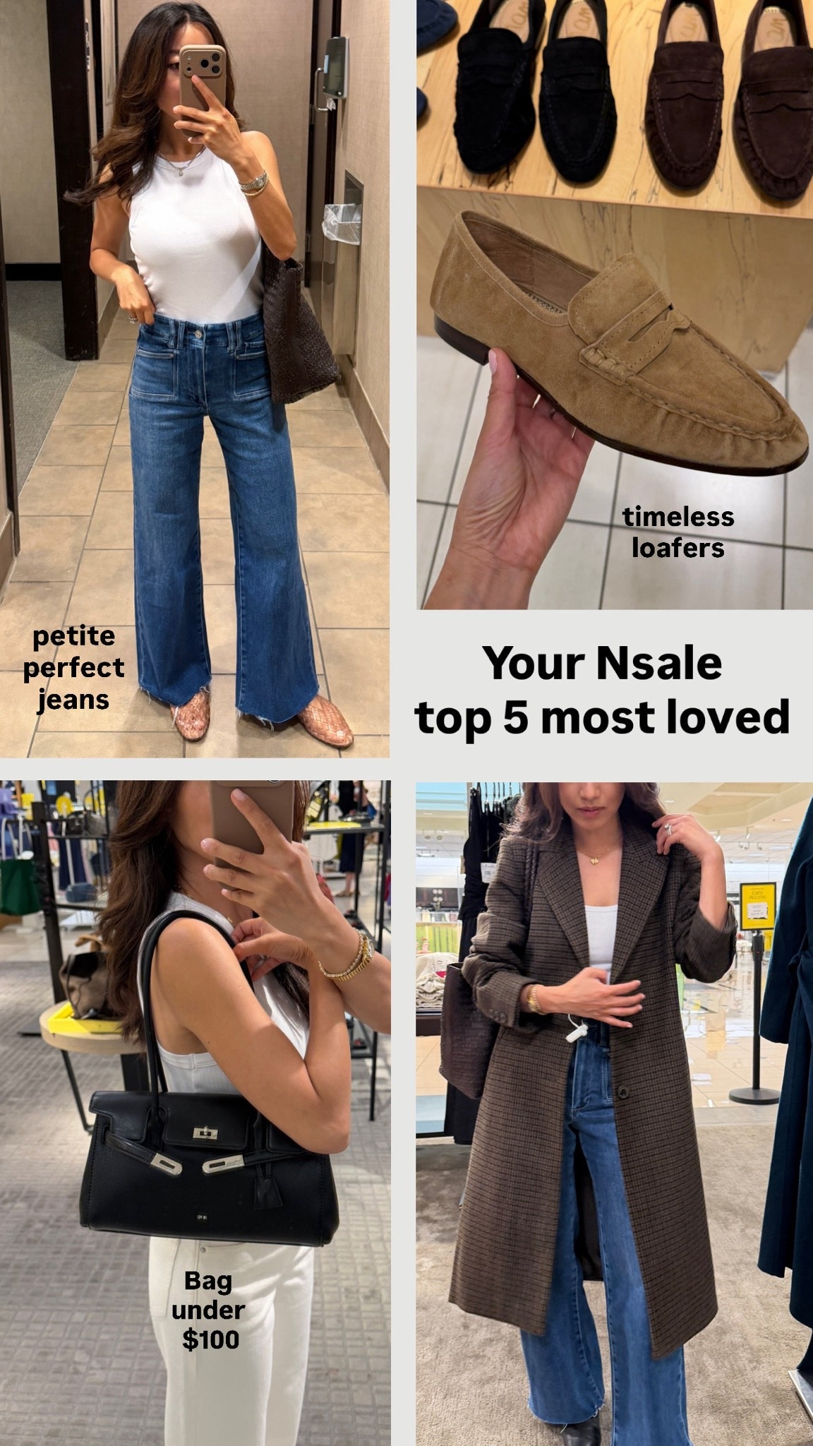 Sale is open to everyone! • Sam Edelman loafers, go half size down 
• Paige jeans I’m a size 24 in Anessa styles(TTS). Mine are an old wash pictured, similar to this year’s. cropped fits me perfectly with flats 
• steve Madden boots 5.5
• lauren Ralph lauren coat runs slim and narrower. This color is “Forrest Black mini” midi length, sleeves a little long on me

Nordstrom anniversary sale, petite finds, stroller , mom life

#LTKPetite #LTKSaleAlert