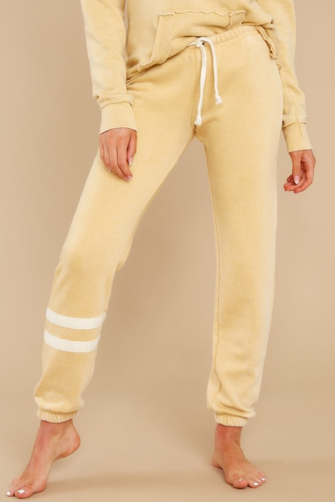 Friday Night Lights Sunny Gold Joggers | Red Dress 