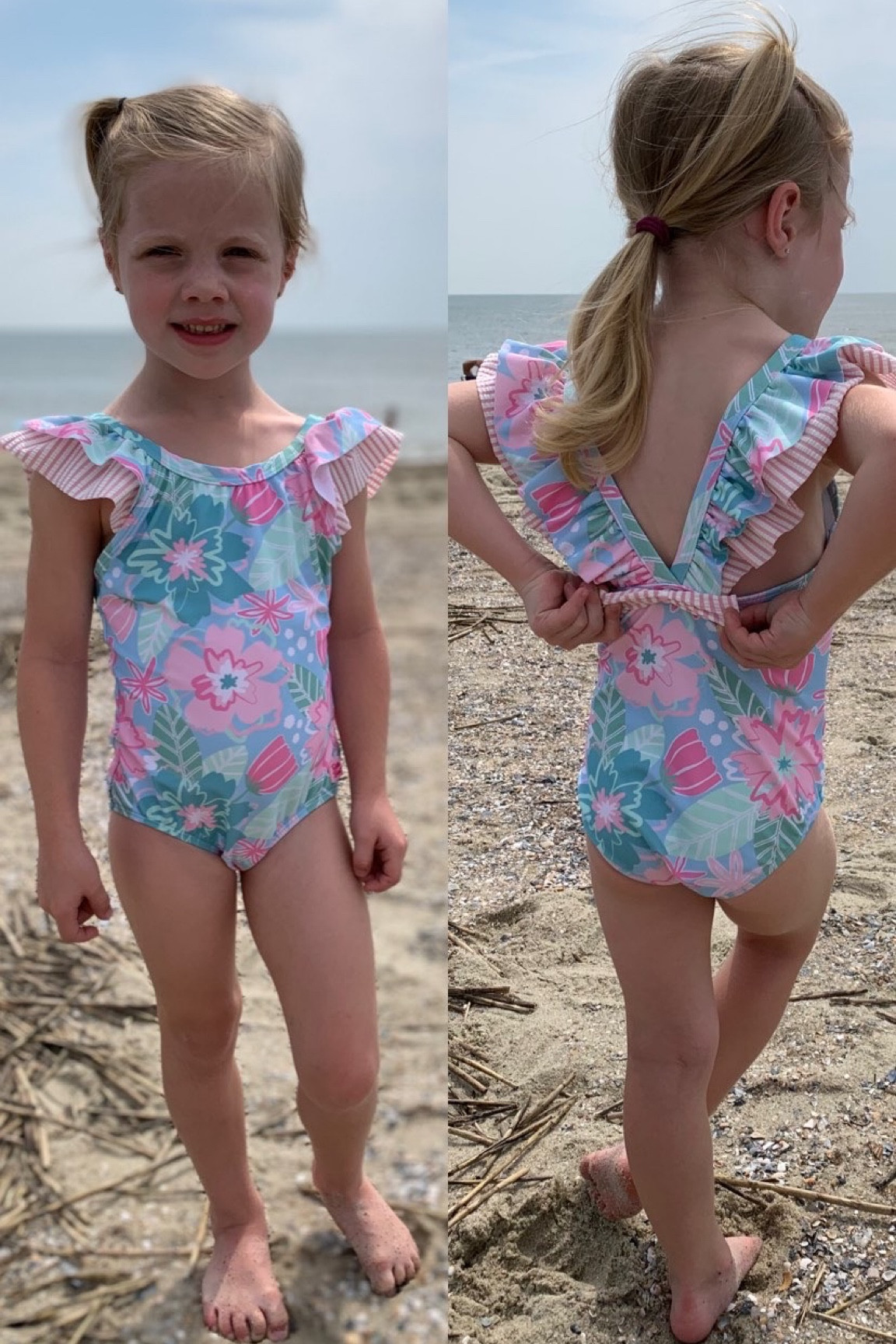Floral + seersucker + bows = 😍

#LTKswim #LTKkids #LTKfamily