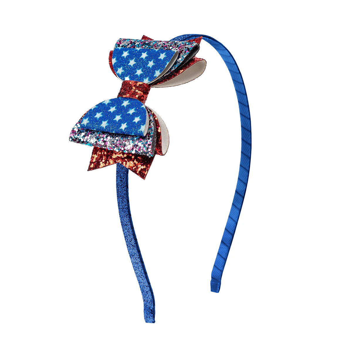Flag Bow Hard Headband | Sweet Wink