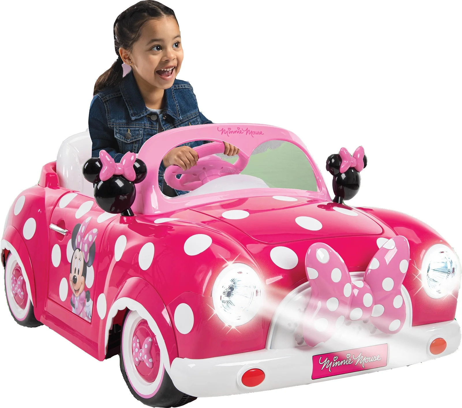 Disney Minnie Mouse Convertible Car 6-Volt Electric Ride-On by Huffy - Walmart.com | Walmart (US)
