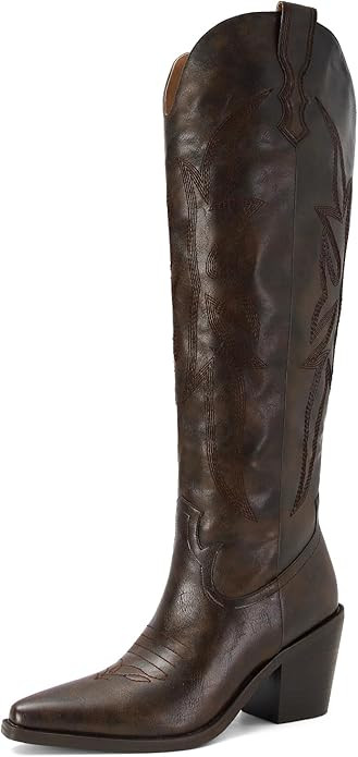 SOVANYOU Cowgirl Boots Knee High Cowboy Boots for Women Classic Embroidered Pull-On Western Boot ... | Amazon (US)