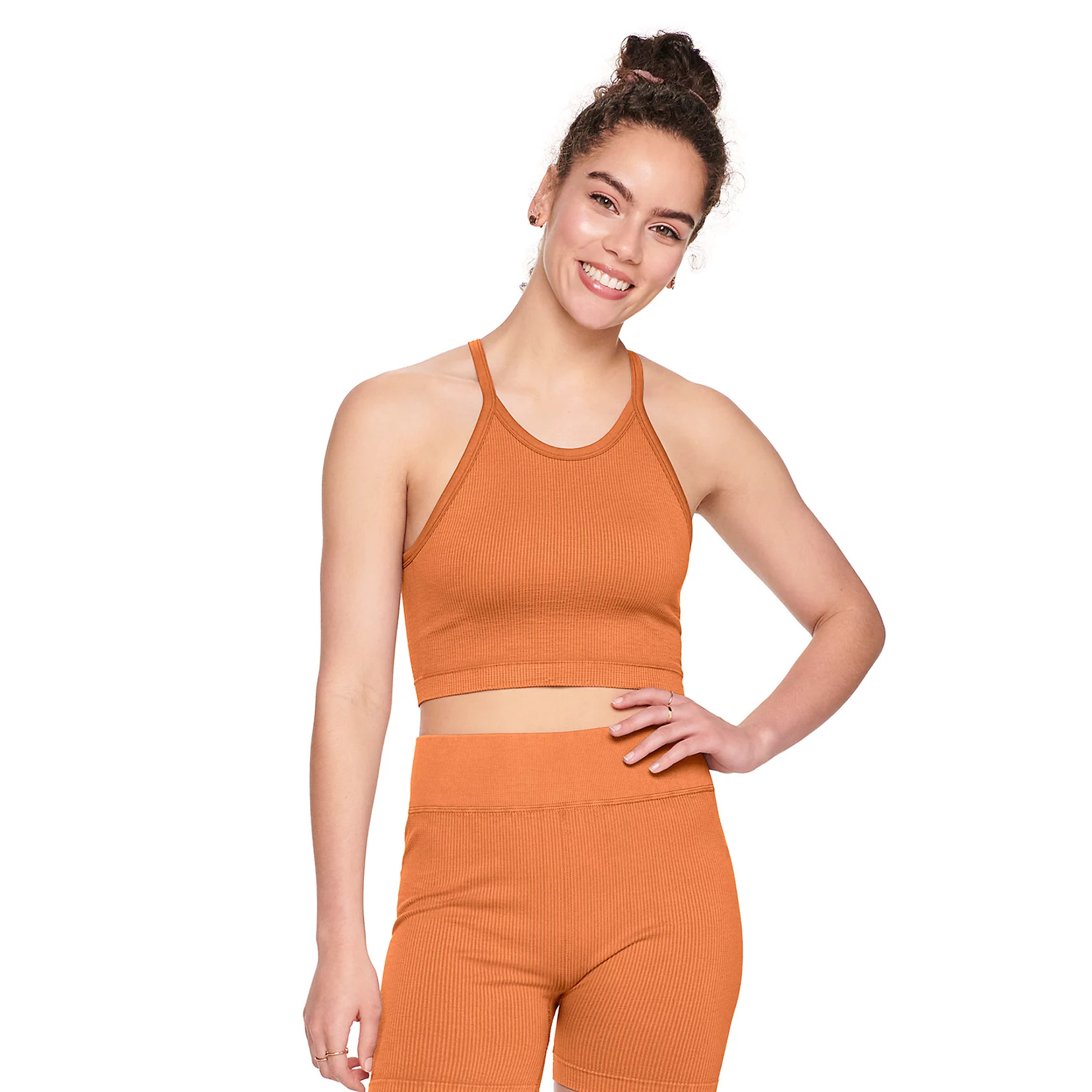 Juniors' SO® Seamless High Neck Bra | Kohl's