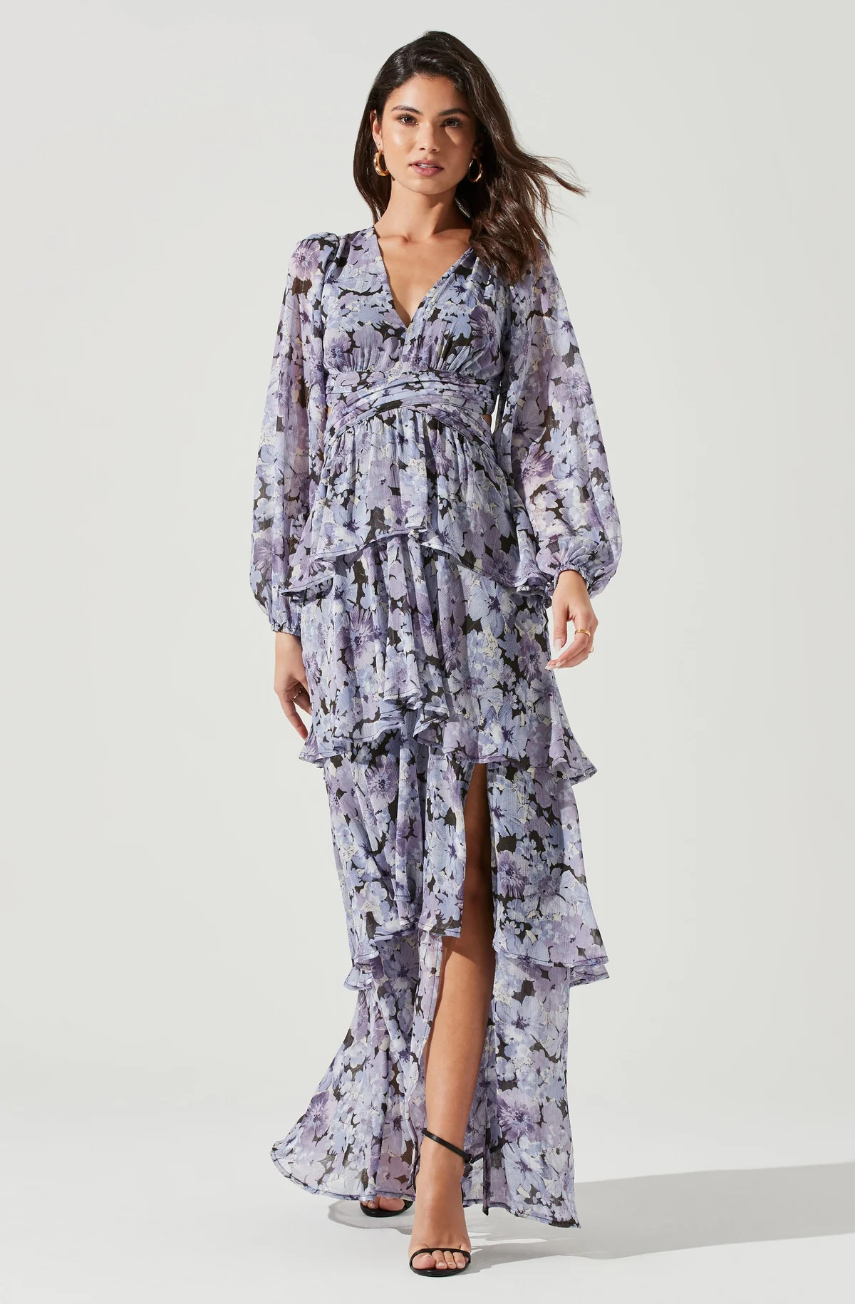 Anora Floral Tiered Maxi Dress | ASTR The Label (US)