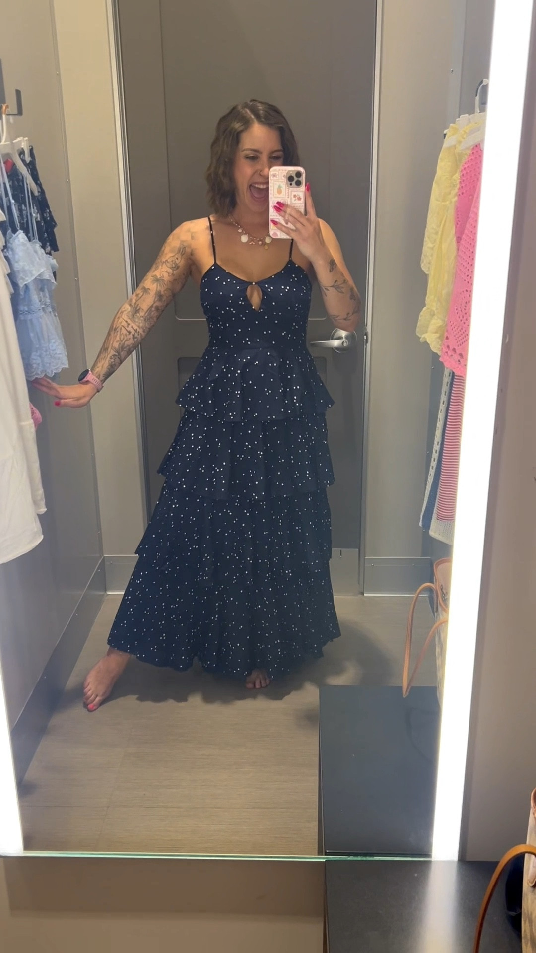 This dress is perfect for family pictures or a 4tj of July party. Has adjustable straps and I’m wearing a small  

#LTKSeasonal #LTKWedding #LTKootd