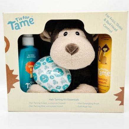 T is for Tame 4-in-1 Baby Hair Gift Set With Brush and Plush Monkey | Walmart (US)