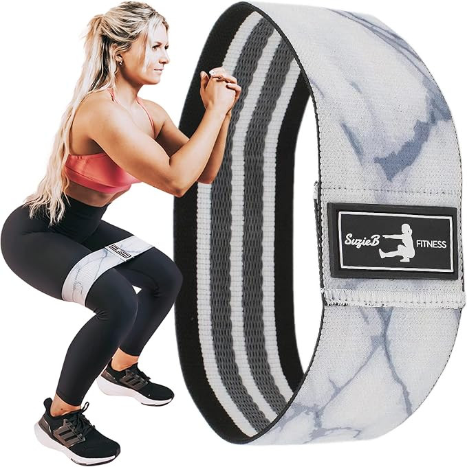 SuzieB Fitness Glute Band for Women, Work Out Legs, Booty and More - Light/Medium and Medium/Heav... | Amazon (US)