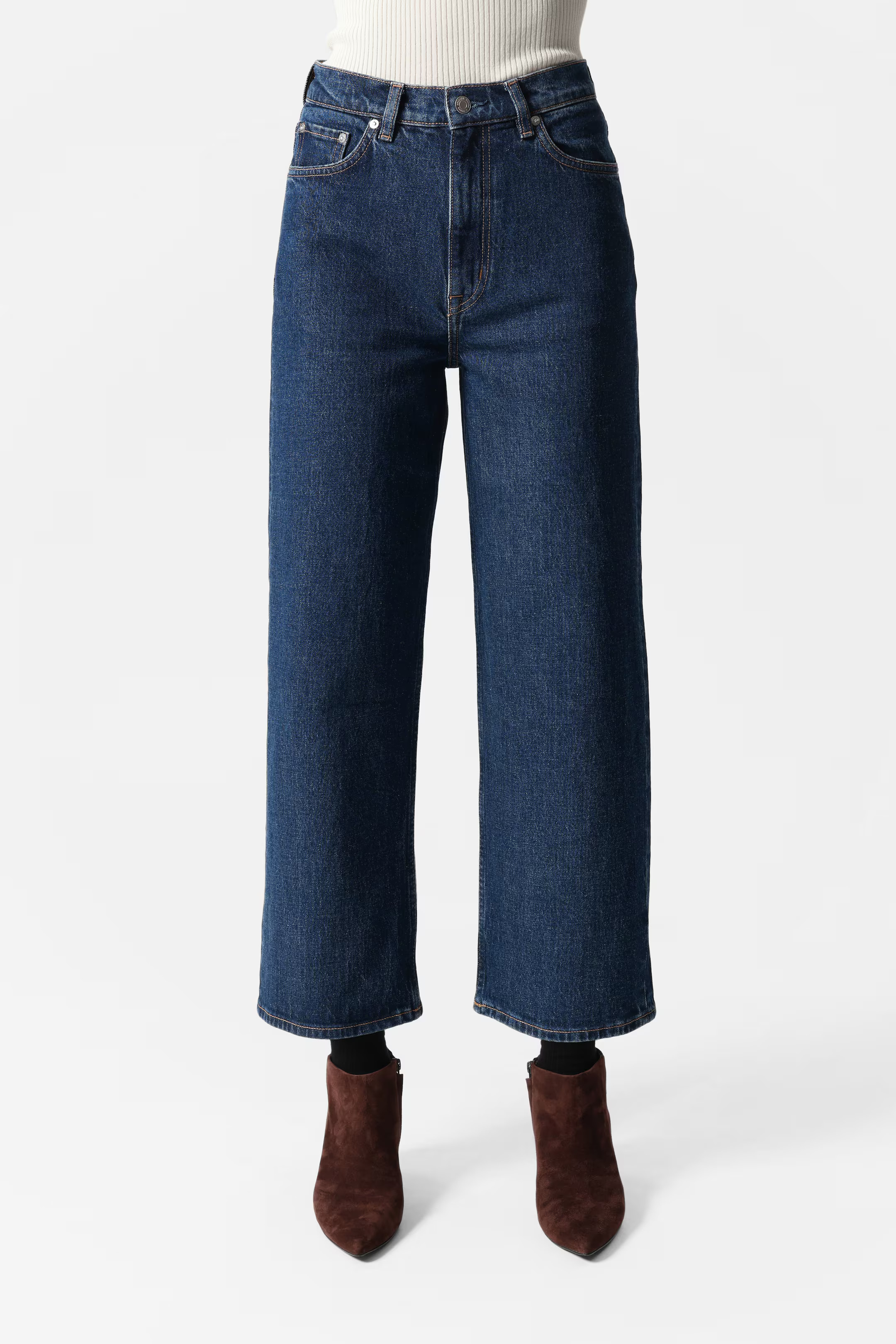 Cropped Wide-Leg Jeans | H&M (UK, MY, IN, SG, PH, TW, HK)
