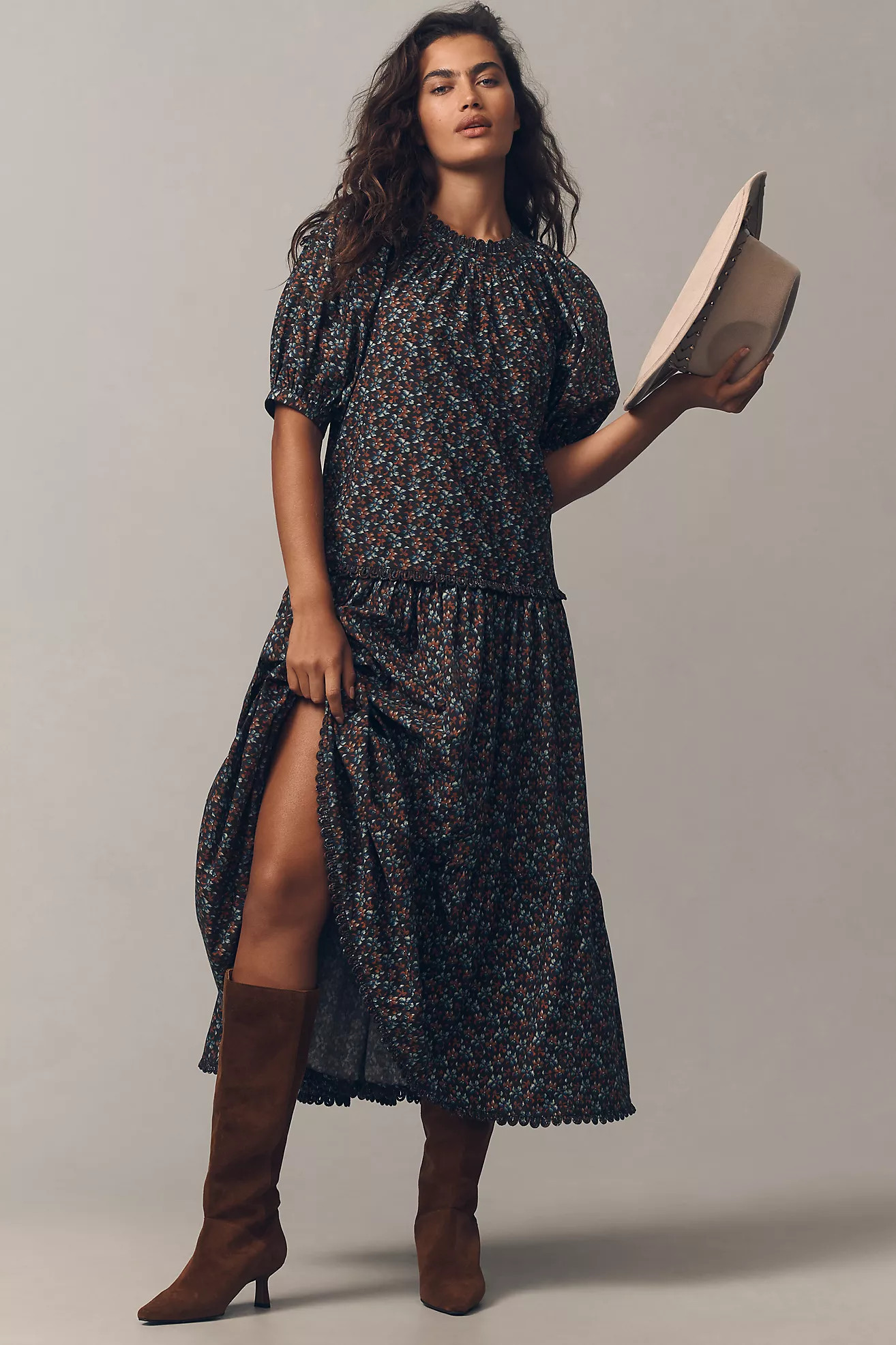 RHODE Aderyn Midi Dress | Anthropologie (US)