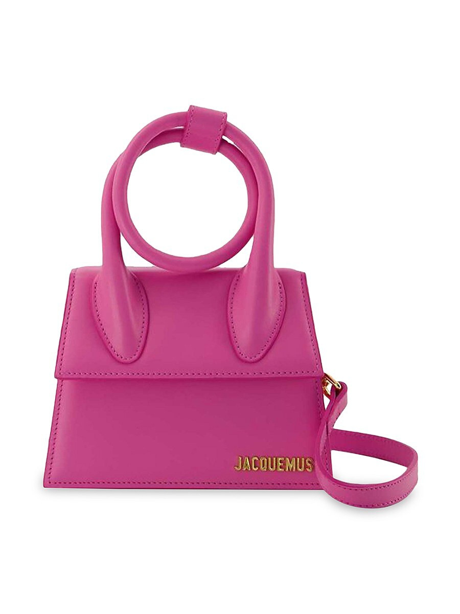 Women's Le Chiquito Noeud Bag - Jacquemus - Pink - Leather - Pink | Saks Fifth Avenue OFF 5TH