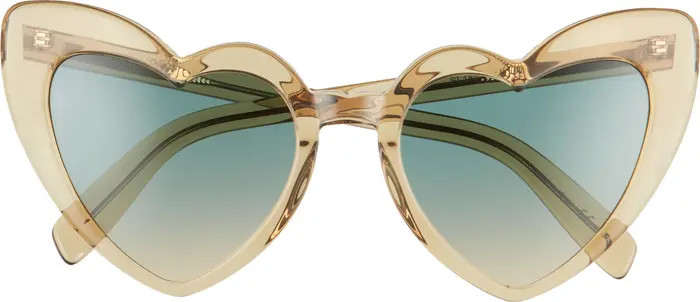 Loulou 54mm Heart Sunglasses | Nordstrom