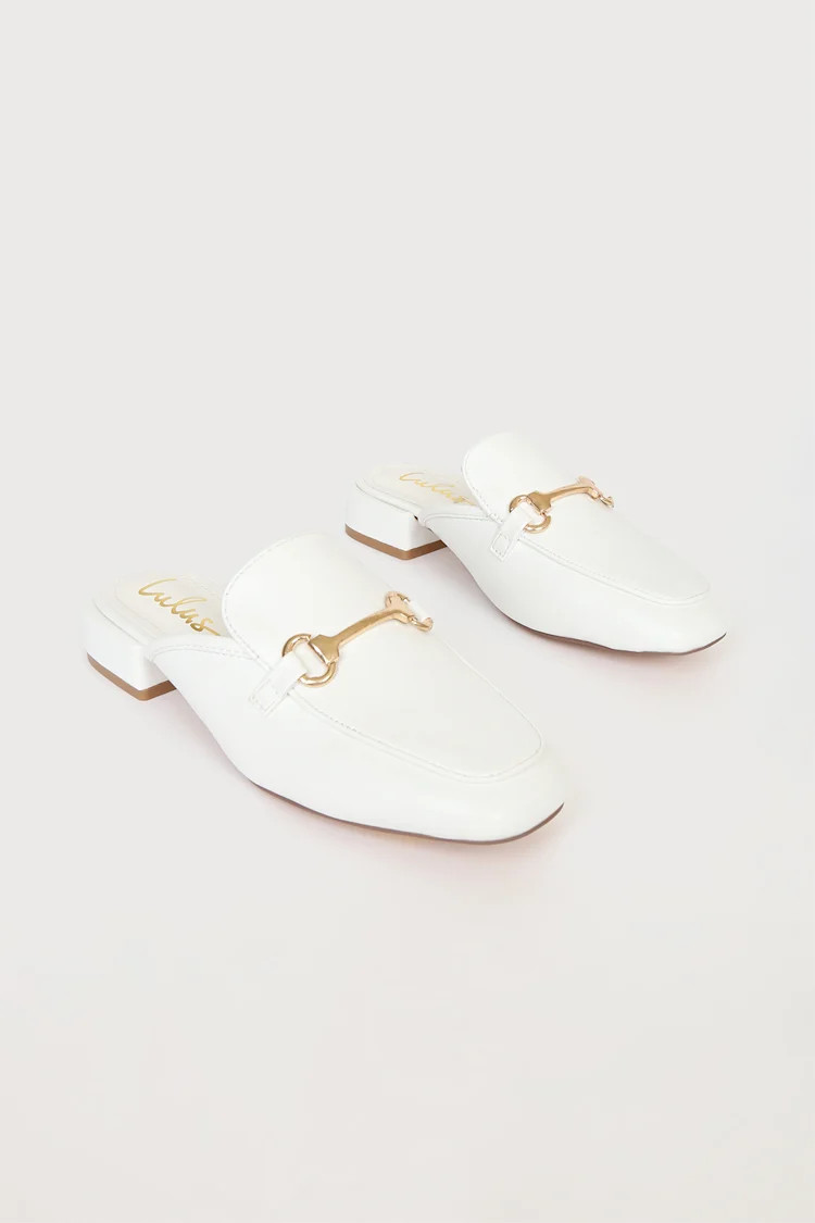 Ranae White Slide-On Loafers | Lulus