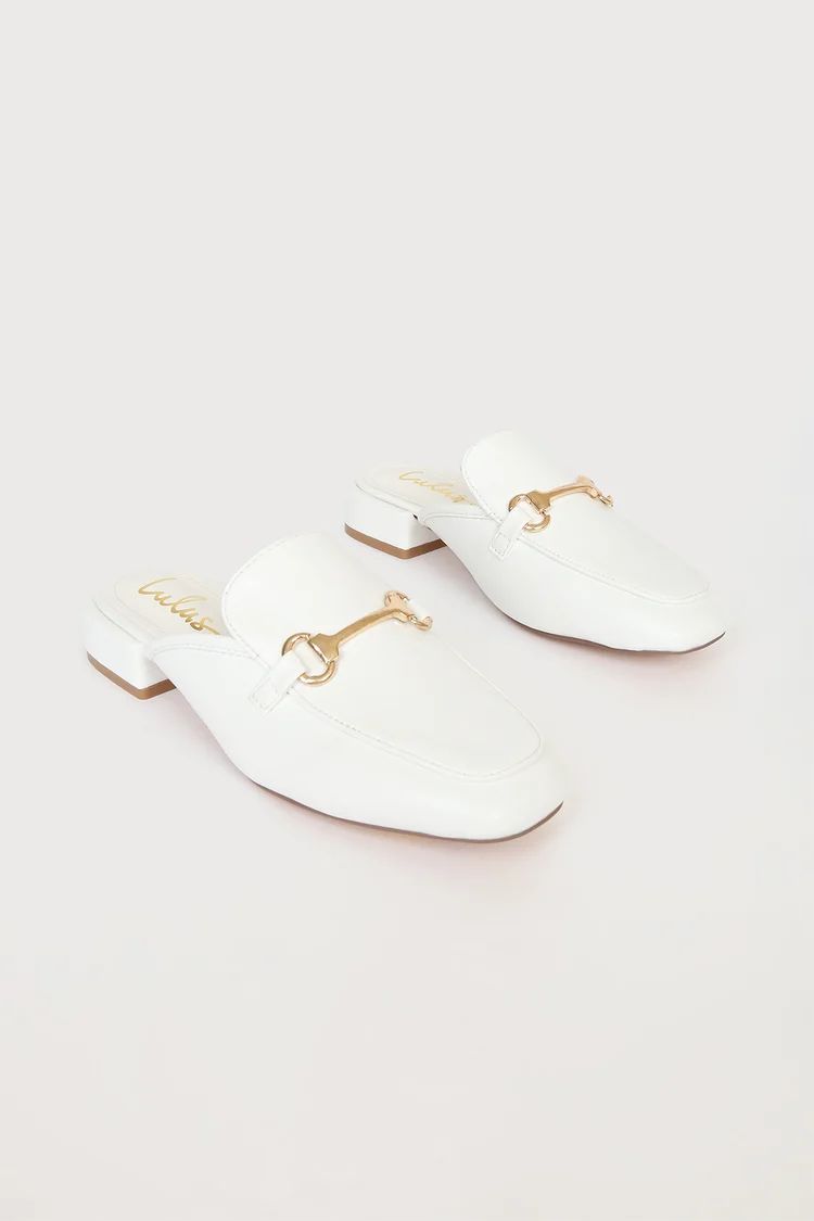 Ranae White Slide-On Loafers | Lulus