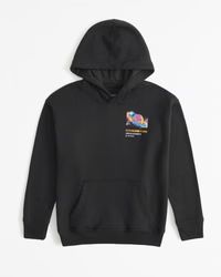 boys print graphic logo popover hoodie | boys | Abercrombie.com | Abercrombie & Fitch (US)