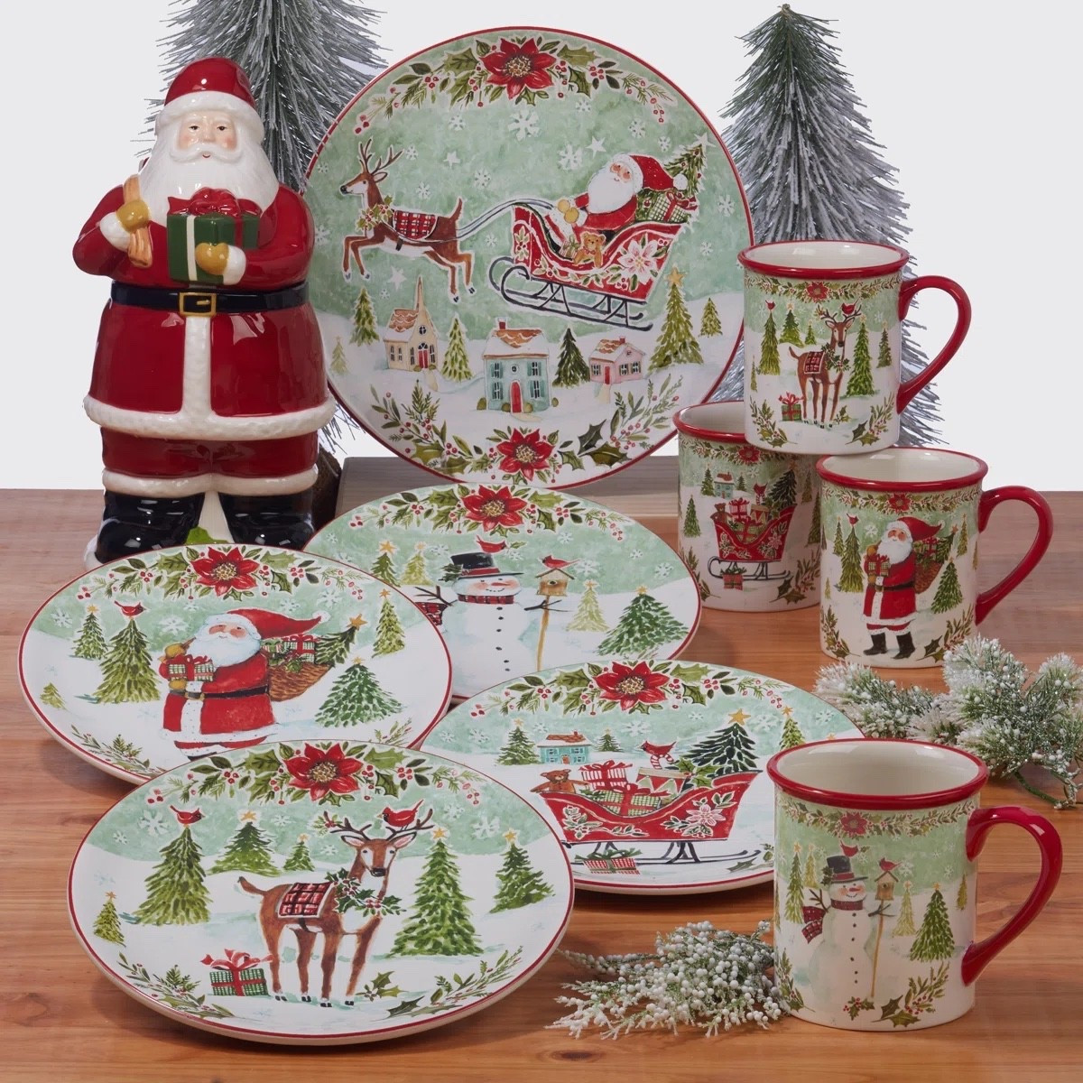 Enjoy holiday dining with The Joy of Christmas 16 piece Dinnerware Set! This festive collection is ON SALE and is under $120.

Keywords: Holiday dining, holiday party, holiday decor, holiday plates, Christmas decor, Christmas plates, Christmas dining, Lenox, holiday dinnerware, bar cart 

#LTKHome #LTKSaleAlert #LTKHoliday