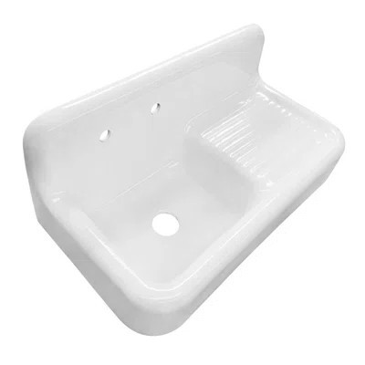 Petra Galley 42.13" Cast Iron Wall Single Basin Kitchen Sink | Wayfair North America