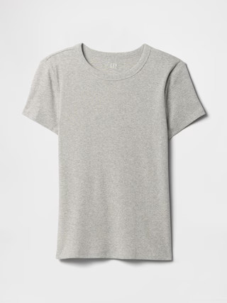 Ribbed Crewneck T-Shirt | Gap Factory