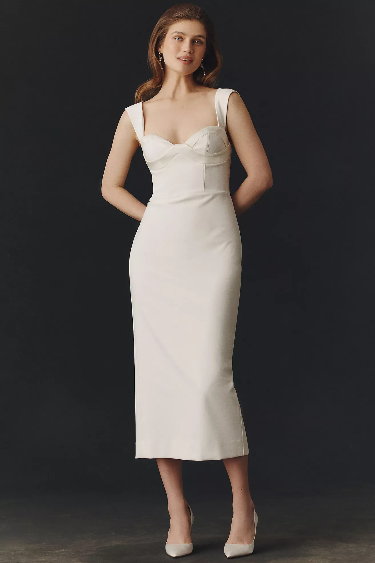 BHLDN Bombshell Sweetheart Midi Dress | Anthropologie (US)