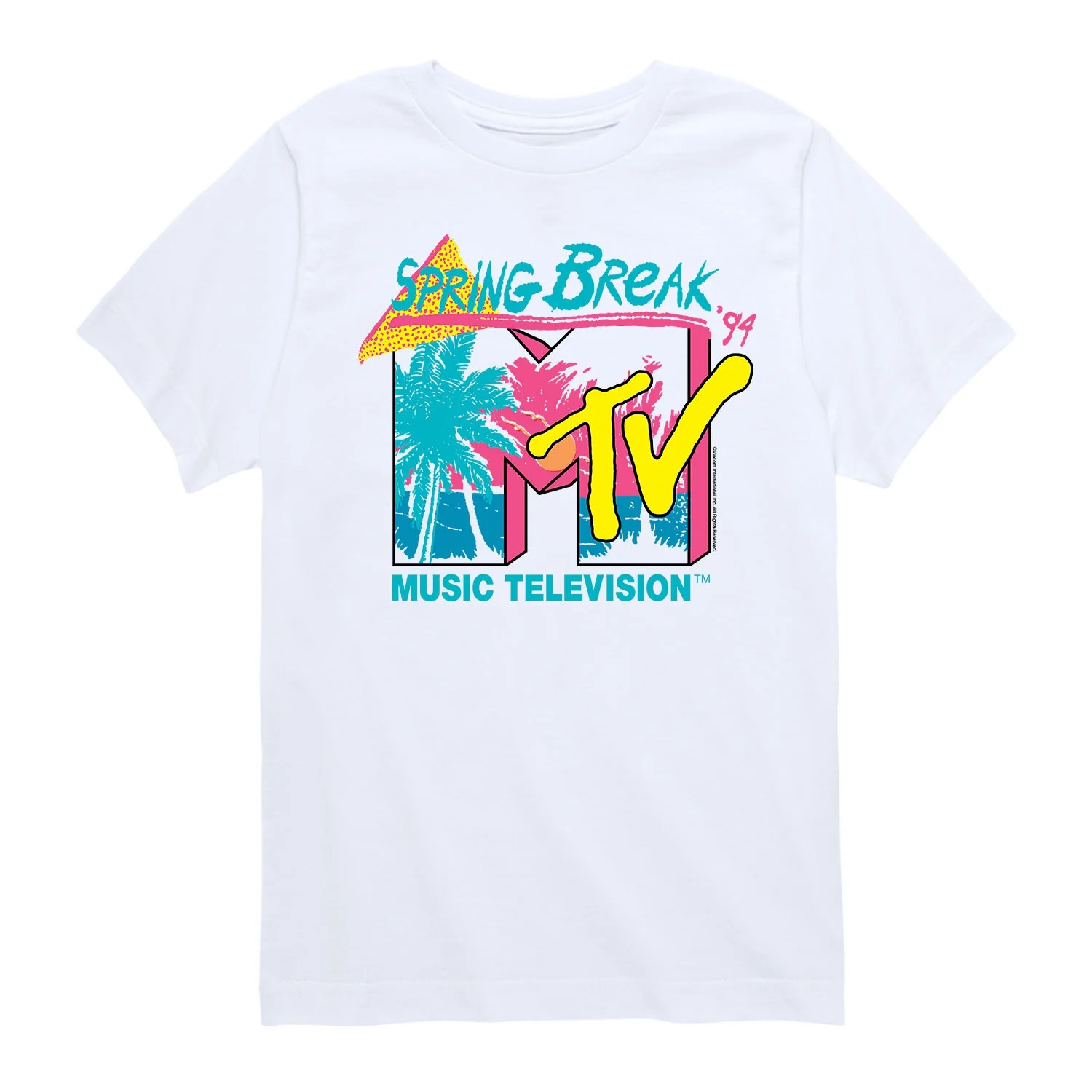 MTV - Spring Break 94 - Toddler And Youth Short Sleeve Graphic T-Shirt - Walmart.com | Walmart (US)