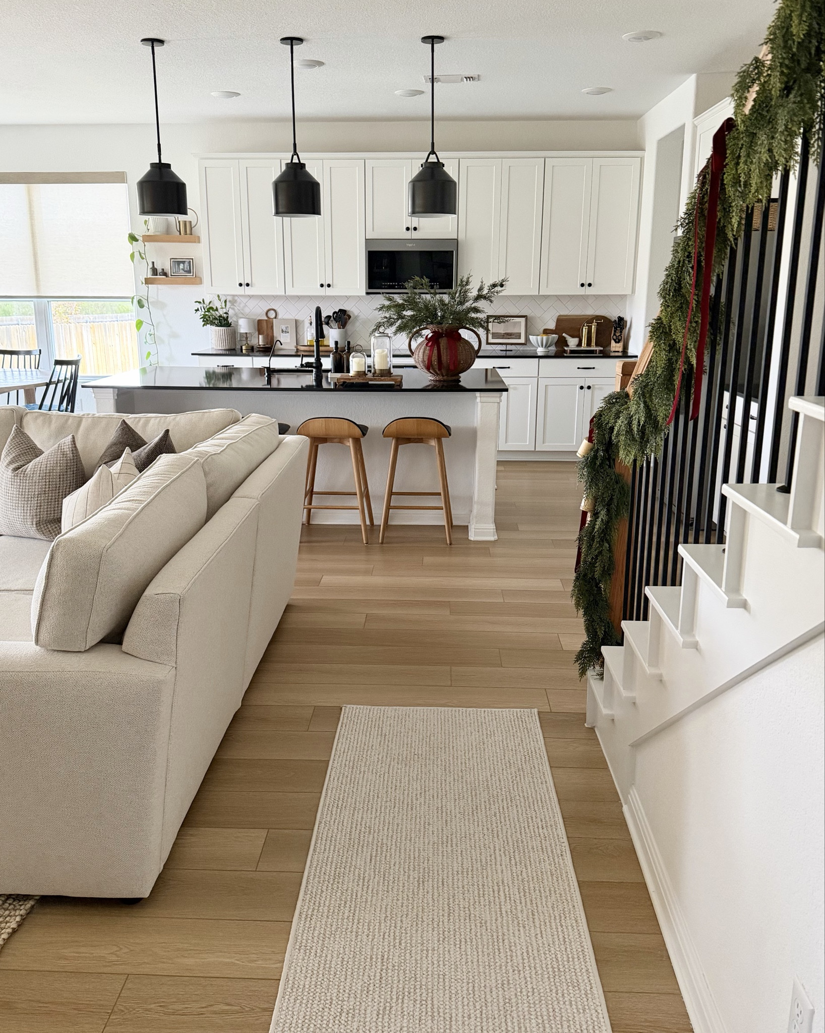 Holiday Home Views 🏠🌲❤️✨

Christmas is my favorite time of year and this year I went more minimal with a nod to classic christmas! 

Shop everything you see here ❤️

Christmas home, pottery barn sectional, west elm lighting, kitchen island, christmas home decor, open concept home, living room decor, area rug, skinny bench, entryway styling, gallery wall, garland, christmas decor 

#LTKHome #LTKHoliday #LTKFindsUnder100